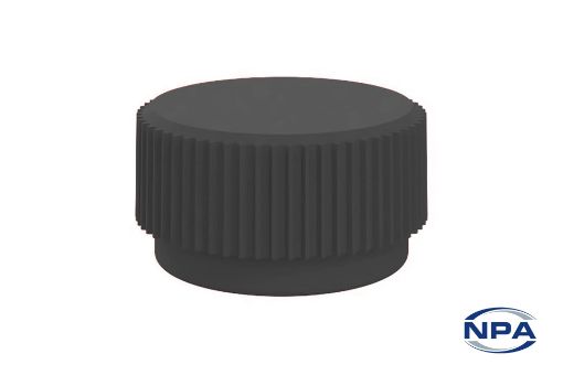 Picture of Knob Knurled Round Head Black