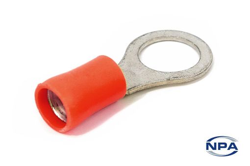 Picture of Crimp Connector Ring Red