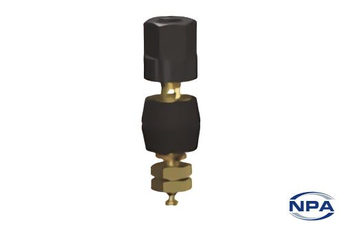 Picture of Binding Post Terminal Standard Hex Head Black