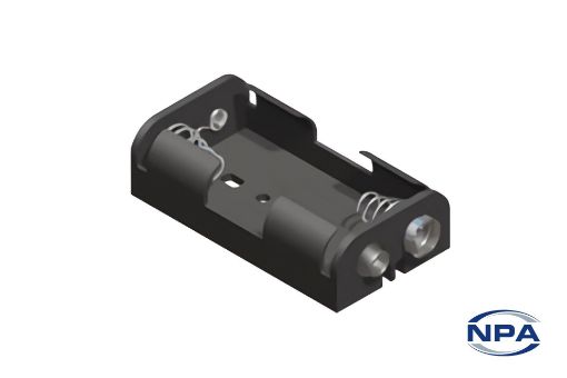 Picture of Battery Holder AA Black