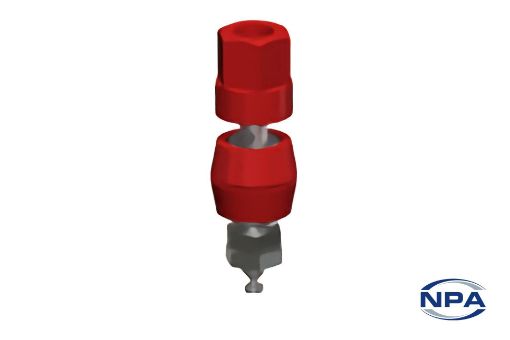 Picture of Binding Post Terminal Standard Hex Head Red