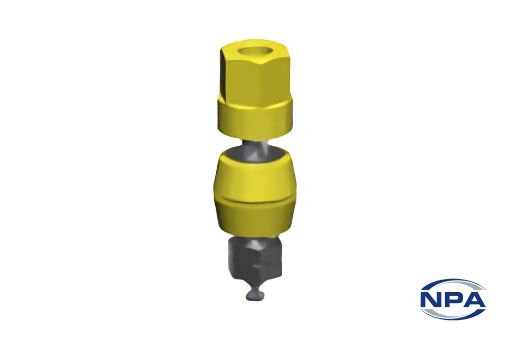 Picture of Binding Post Terminal Standard Hex Head Yellow