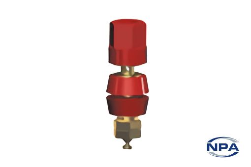 Picture of Binding Post Terminal Standard Hex Head Red