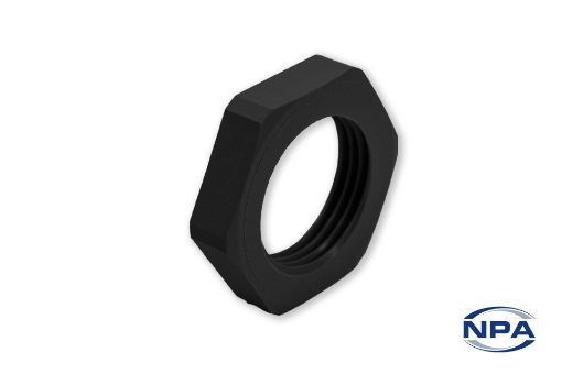 Picture of Lock Nut Metric Thread Black