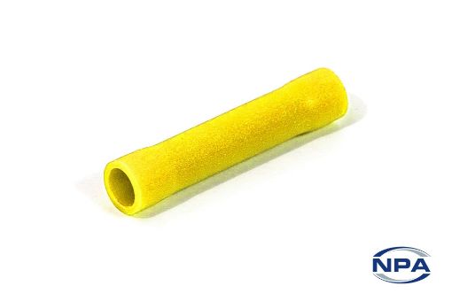 Picture of Crimp Connector Butt Yellow