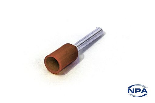 Picture of Ferrule Single Wire Brown