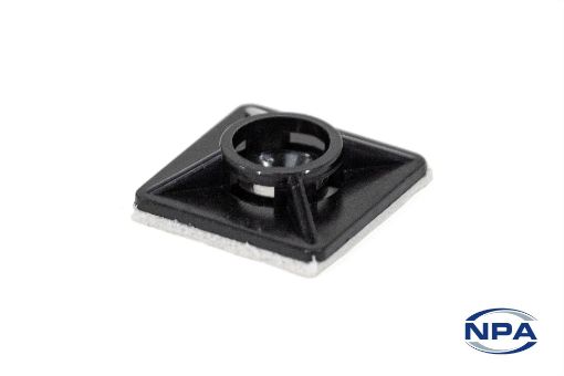 Picture of Cable Tie Mount Four Way Black