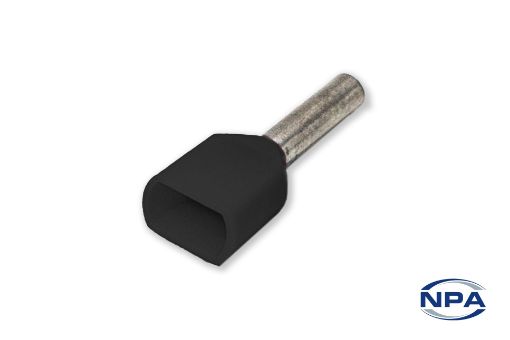 Picture of Ferrule Twin Wire Black