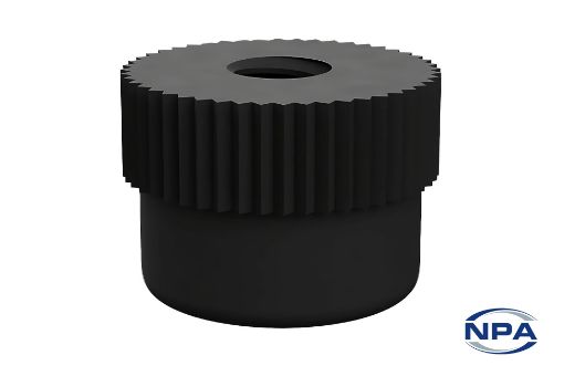 Picture of Thumb Nut Knurled Black